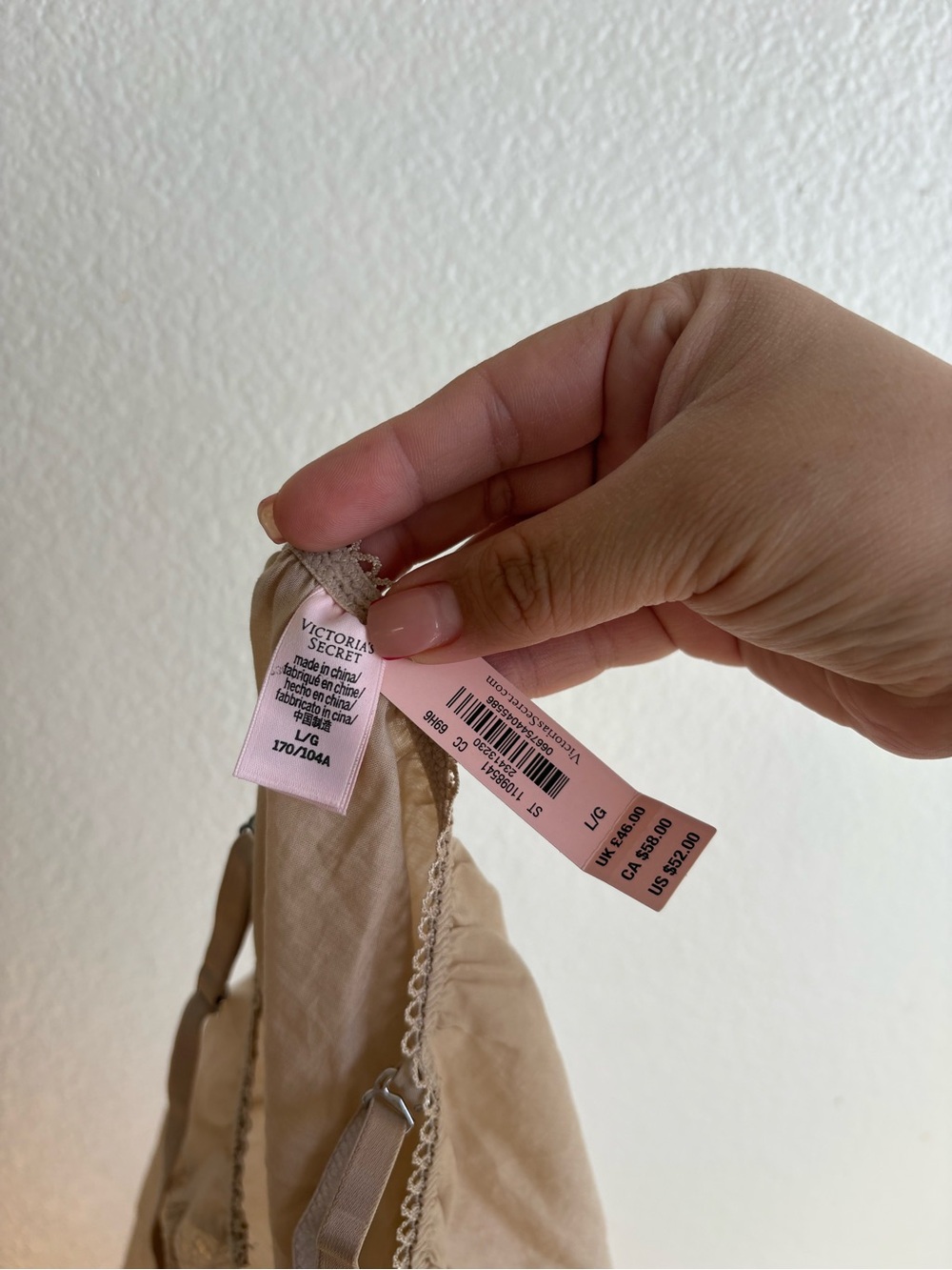 Victoria's Secret Lace-Trim Chemise Romper in Nude Taupe - Picture 4 of 6